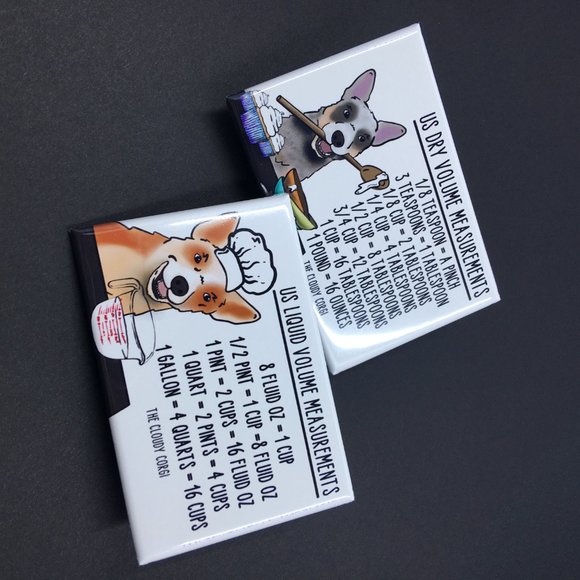 Cattle Dog Heeler Kitchen Measuring Chart Magnets - Picture 5 of 8
